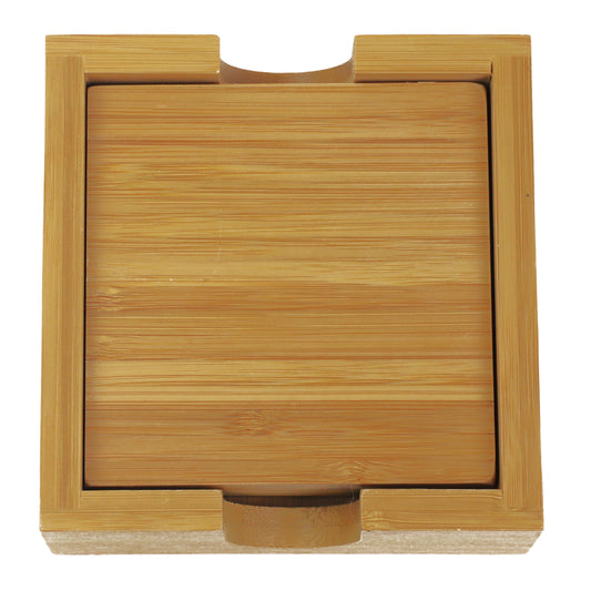 Bamboo Coaster Set