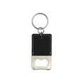 Load image into Gallery viewer, Vegan Leather Keychain Bottle Opener