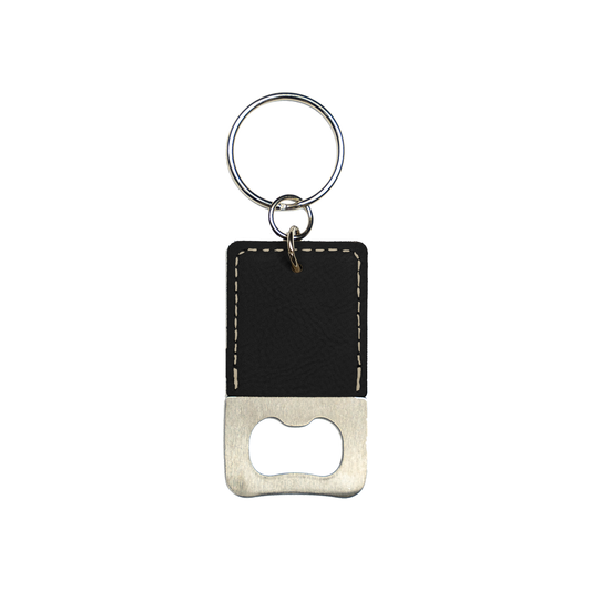Vegan Leather Keychain Bottle Opener