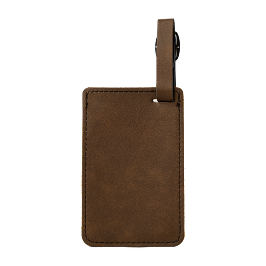 Vegan Leather Luggage Tag