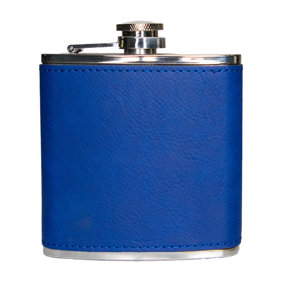 6oz Vegan Leather Wrapped Flask