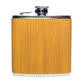 Load image into Gallery viewer, 6oz Vegan Leather Wrapped Flask
