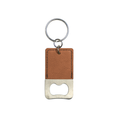 Load image into Gallery viewer, Vegan Leather Keychain Bottle Opener