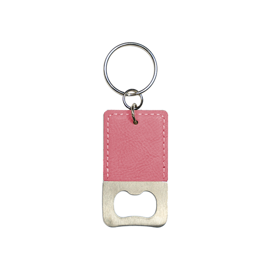 Vegan Leather Keychain Bottle Opener