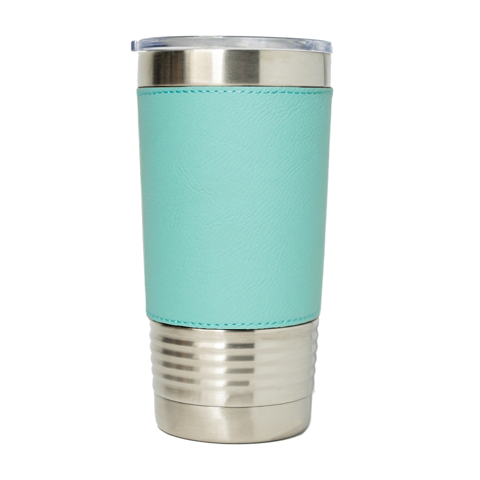 20oz Vegan Leather Wrapped Tumbler
