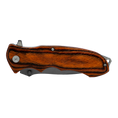 Load image into Gallery viewer, Knife with Redwood Handle and Black Blade