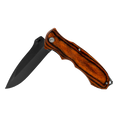 Load image into Gallery viewer, Knife with Redwood Handle and Black Blade
