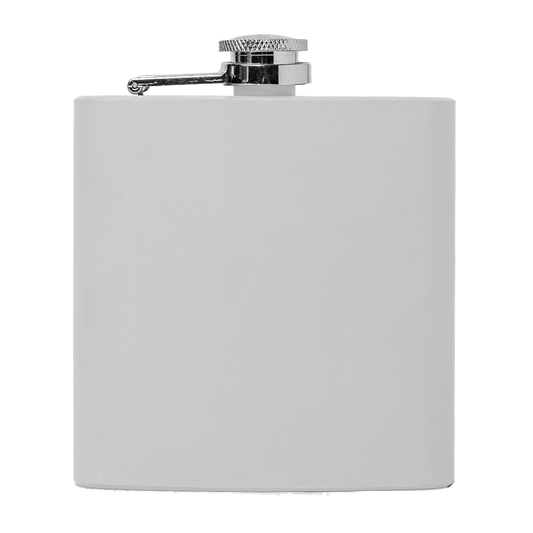 6oz. Powder coated Flask-Etch