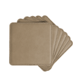 Load image into Gallery viewer, Square Vegan Leather Coaster Set
