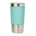 Load image into Gallery viewer, 20 oz. Vegan Leather Tumbler with Clear Lid

