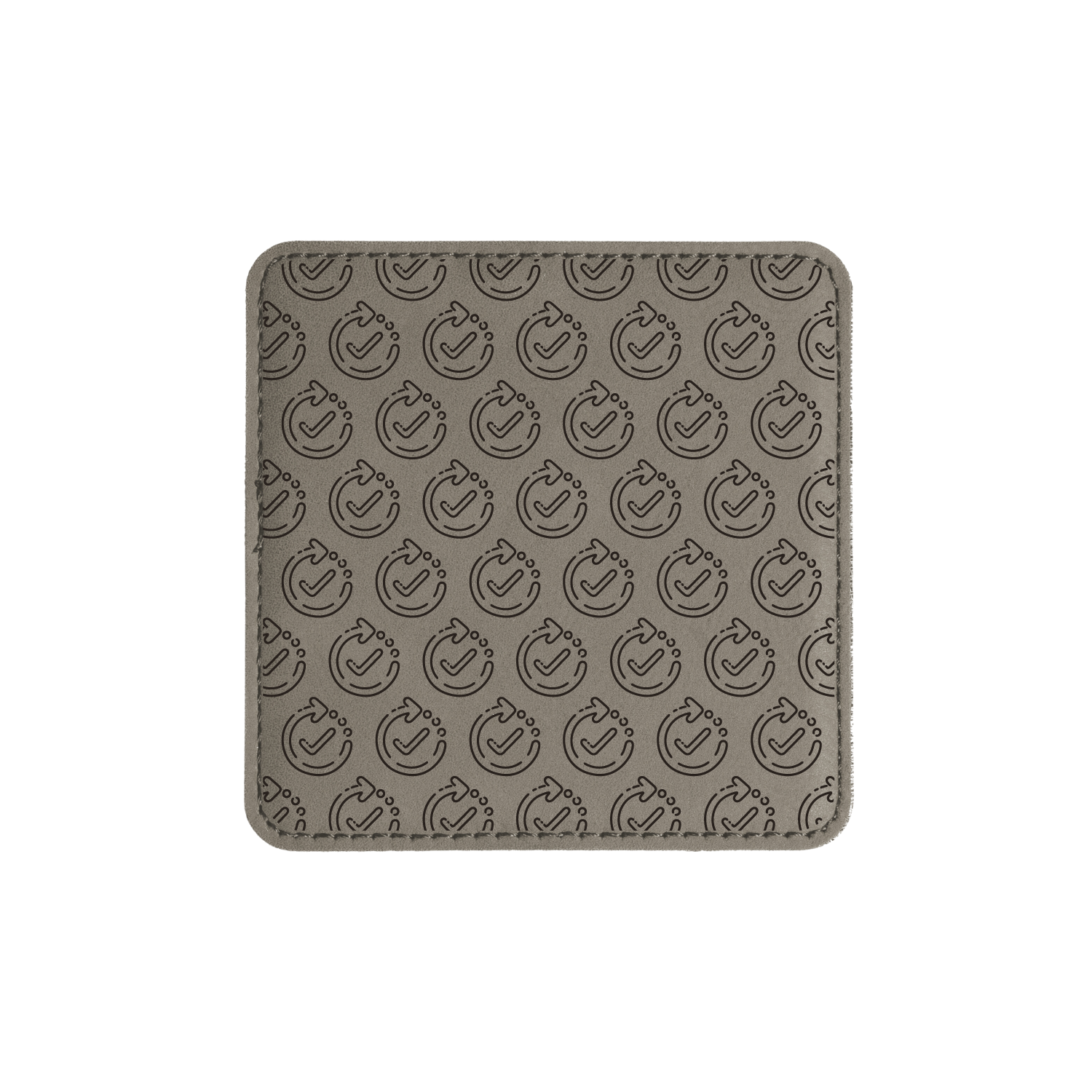 Square Vegan Leather Coaster Set