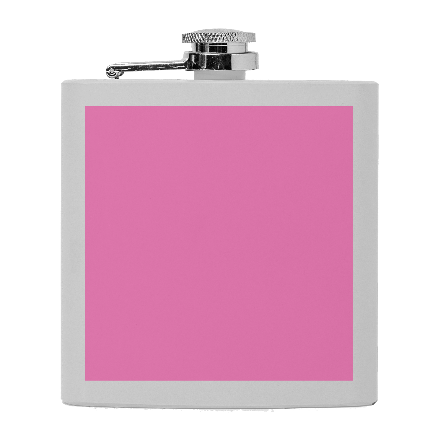 6oz. Powder coated Flask-Etch